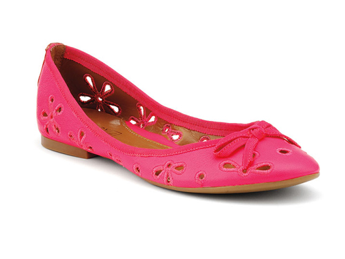 Sperry: Luna Red  Bow  Lace Ballet Flats