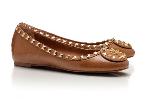 Tory Burch: Dale Brown  Studded Ballet Flats