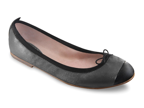 Bloch: Nuit Classica Pearl Gray  Bow Ballet Flats
