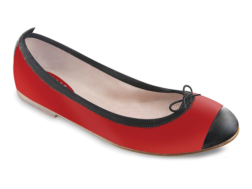 Bloch: Fuoco Classica Pearl Red  Bow Ballet Flats