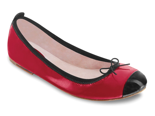 Bloch: Scarlet Luxury Red  Bow Ballet Flats