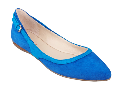 Nine West: Superfly Blue  Pointed Toe Ballet Flats
