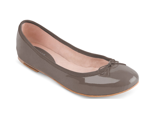 Bloch: Taupe Gray  Bow Ballet Flats