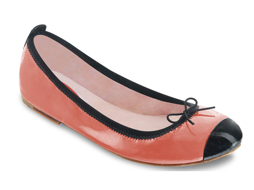 Bloch: Hot Coral Luxury Red  Bow Ballet Flats