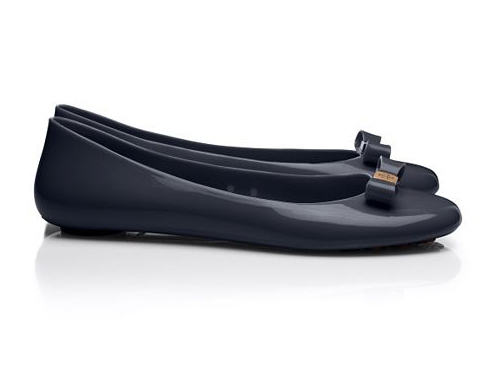 Tory Burch: Jelly Gray  Bow Ballet Flats