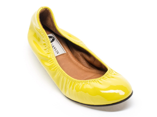 Lanvin: Classic Yellow Ballet Flats