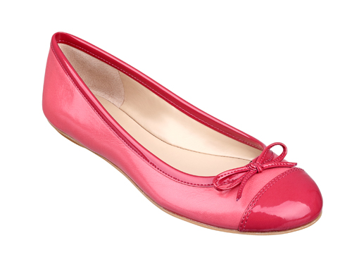 Nine West: Cacey Red  Bow Ballet Flats