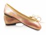 London Sole: Suede Gold Ballet Flat
