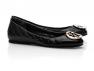 Tory Burch: Quinn Quilted Leather Black Ballet Flat