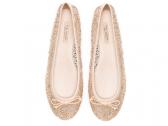 Zara: SHINY Beige Ballet Flat