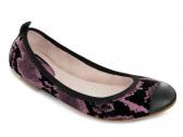 Bloch: Prune Carina Violet Snake Print  Ballet Flat